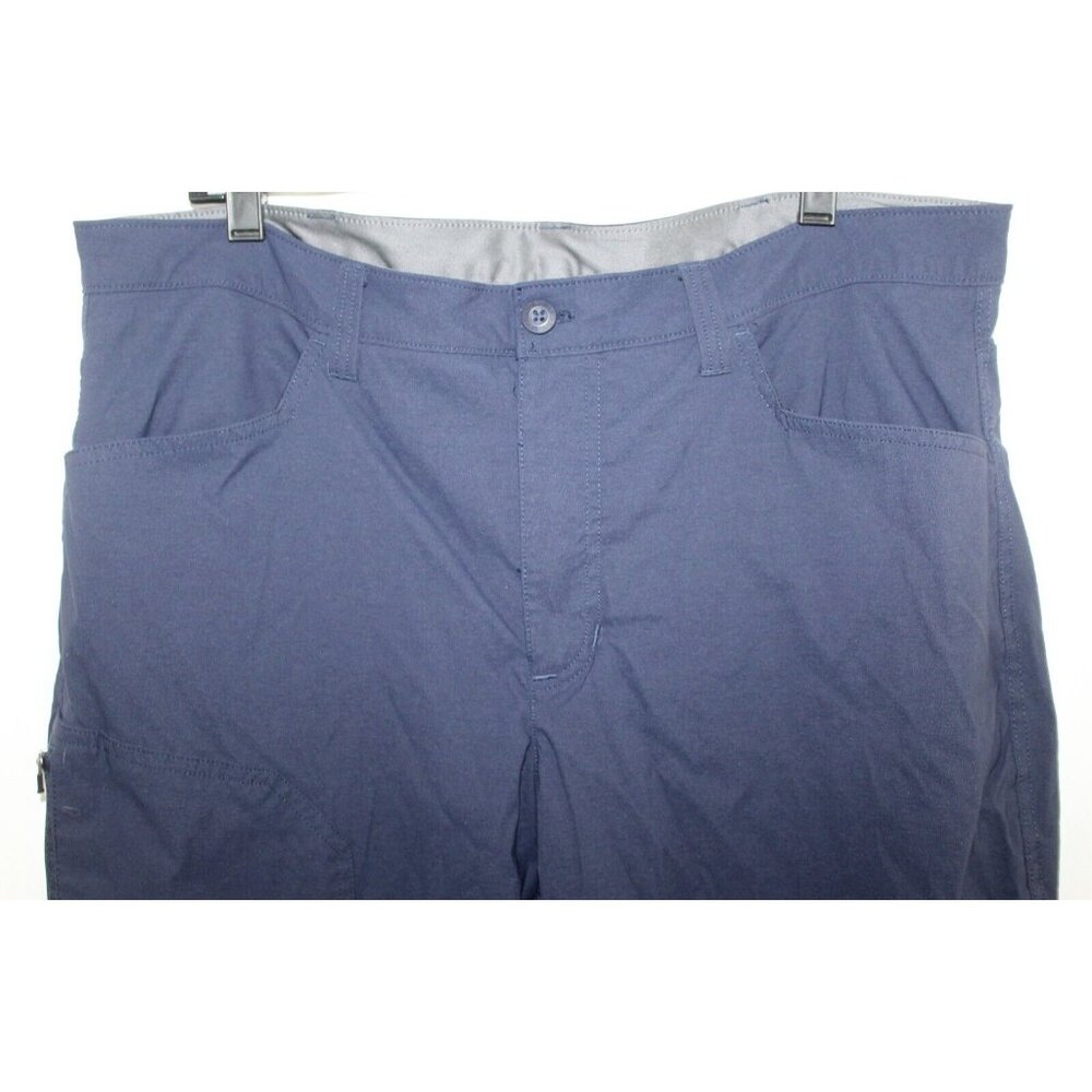 Eddie Bauer Mens Blue Fleece Lined Outdoor Hiking Pants 38x30 ACTUAL 28 - Picture 2 of 5